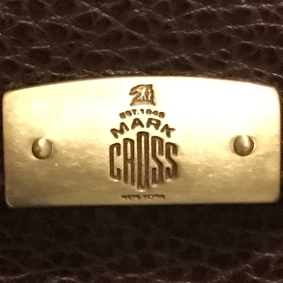 Vintage Mark Cross Brown Leather Fold Over Bag - Picture 2 of 8